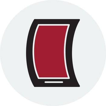 Flexible Mobile Phone Vector Icon