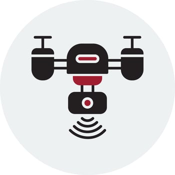 Smart Drone Vector Icon
