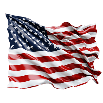 Usa or american flag  Ai Generative png