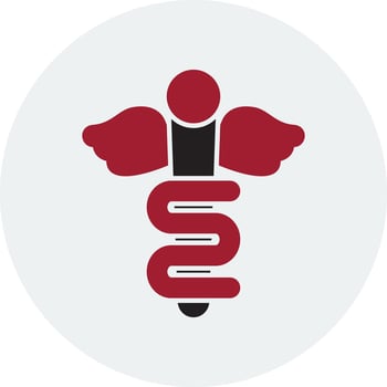 Rod Of Asclepius Vector Icon