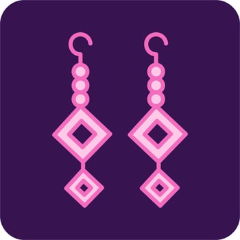 Earrings Vector Icon