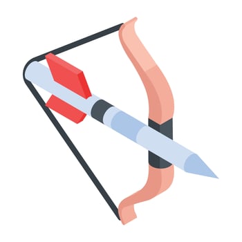 Get a glimpse of archery game isometric icon vector