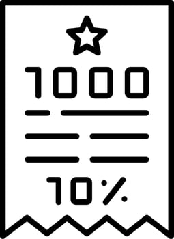 Bill Vector Icon