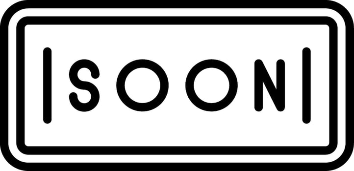 Soon Vector Icon