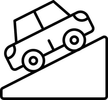 Uphill Vector Icon