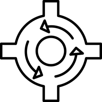 Roundabout Vector Icon