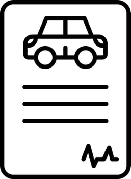 Driving License Vector Icon