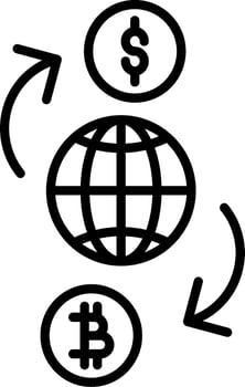 currency exchange Vector Icon