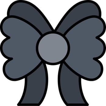 Ribbon Bow Vector Icon