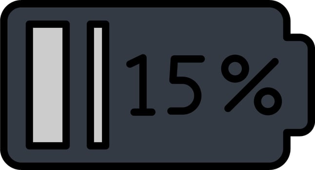 15 Percent Vector Icon