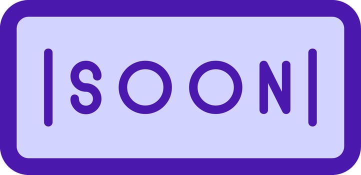 Soon Vector Icon