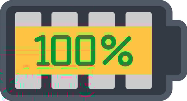 100 Percent Vector Icon