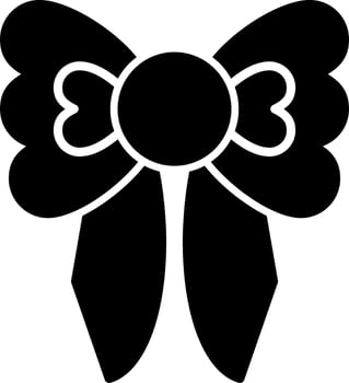 Ribbon Bow Vector Icon