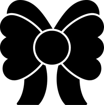 Ribbon Bow Vector Icon