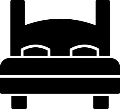 Double Bed Vector Icon