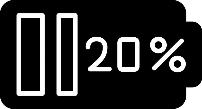 20 Percent Vector Icon