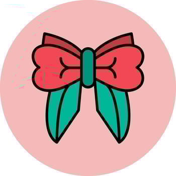 Ribbon Bow Vector Icon