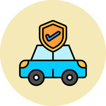 Car Insurance Vector Icon