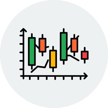 Japanese Candlestick Vector Icon