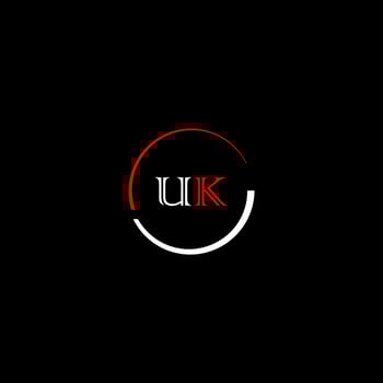UK creative modern letters logo design template vector
