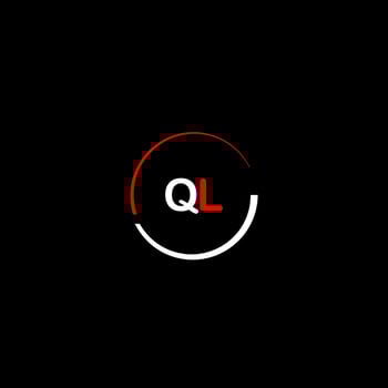 QL creative modern letters logo design template vector