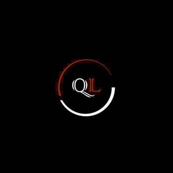 QL creative modern letters logo design template vector