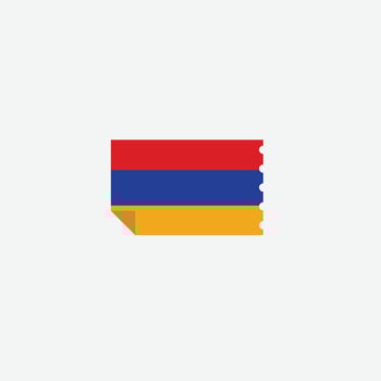 Armenia flag icon vector