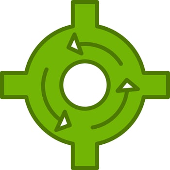 Roundabout Vector Icon