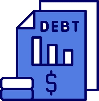 Debt Vector Icon