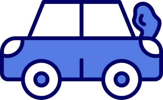 Broken Car Vector Icon
