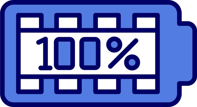 100 Percent Vector Icon