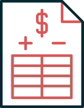 Balance Sheet Vector Icon