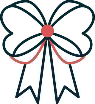 Ribbon Bow Vector Icon