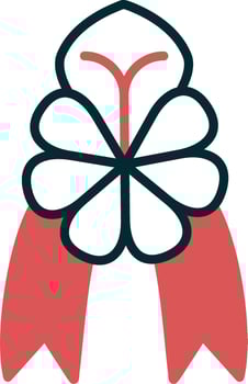 Ribbon Bow Vector Icon