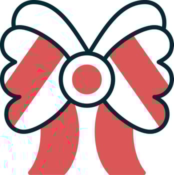 Ribbon Bow Vector Icon