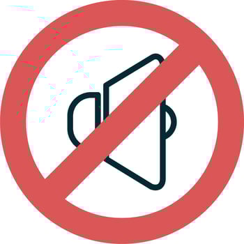 Quiet Vector Icon