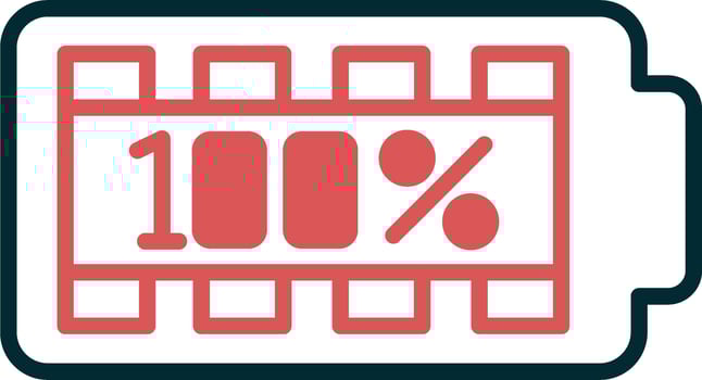 100 Percent Vector Icon