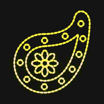 Icon diwali decorate. Diwali celebration elements. Icons in dotted style. Good for prints, posters, logo, decoration, infographics, etc. vector
