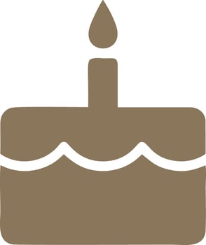 Logo cake icon food vector