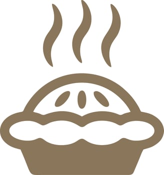 Logo cake icon food vector