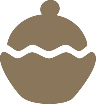 Logo cake icon food vector