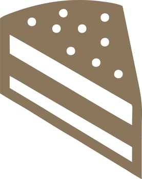 Logo cake icon food vector