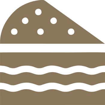 Logo cake icon food vector