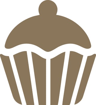 Logo cake icon food vector
