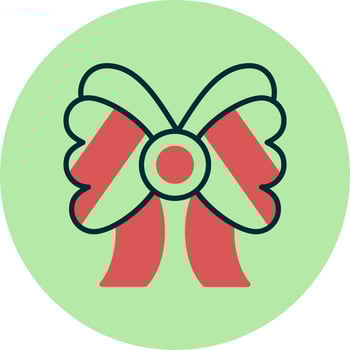 Ribbon Bow Vector Icon