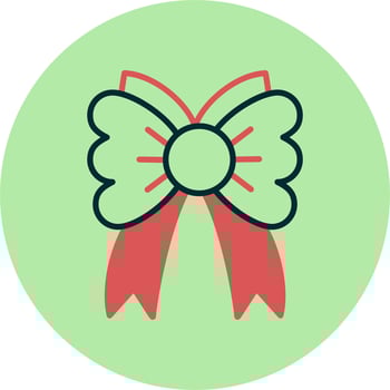 Ribbon Bow Vector Icon