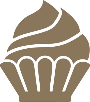 Logo cake icon food vector