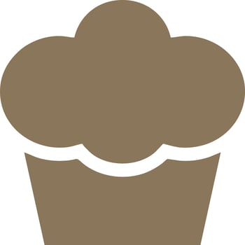 Logo cake icon food vector