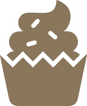 Logo cake icon food vector