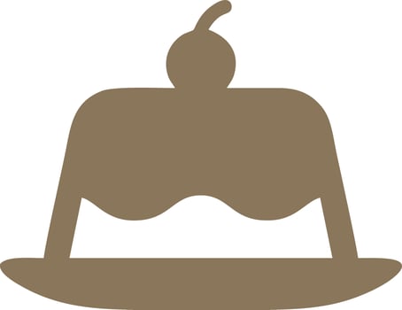 Logo cake icon food vector